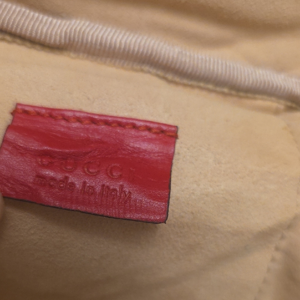 Gucci Red Quilted Leather Backpack - Picture 8 of 11